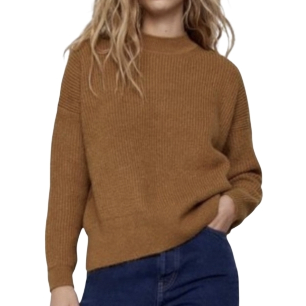 Zara Purl Knit Oversized Sweater Size Small in EUC